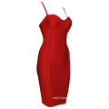 Red Dress Slip Dress Mini Bandage Dress Bodycon Dress
